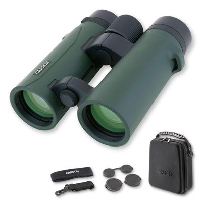 Carson RD Series 10x42mm Open-Bridge Waterproof High Definition Full Sized Binoculars (RD-042)