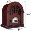 ClearClick Retro AM/FM Radio with Bluetooth - Classic Wooden Vintage Retro Style Speaker view 4