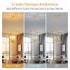 ANJIADENGSHI Vintage Lantern Pendant Light 4 Light Lantern Chandelier Farmhouse Gold Pendant Light for Kitchen Island Entryway Dining Room Hallway Bar Cafe(Bulbs Not Included) view 3