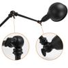 ATC Black Retro Adjustable Wall Lighting Industrial Style Wrought Iron Long Arm Pole Wall Lamp Swing Arm Wall Mount Light Sconces (2 Sets) view 2