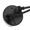 ATC Black Retro Adjustable Wall Lighting Industrial Style Wrought Iron Long Arm Pole Wall Lamp Swing Arm Wall Mount Light Sconces (2 Sets) view 3