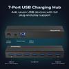 Plugable 7-Port USB 3.0 Hub with 36W Power Adapter - Driverless - Effortlessly Connect Devices and Transfer Data at High Speeds view 2