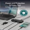 Plugable 7-Port USB 3.0 Hub with 36W Power Adapter - Driverless - Effortlessly Connect Devices and Transfer Data at High Speeds view 3