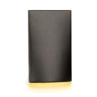 WAC Landscape Lighting, LEDme 120V LED Vertical Scoop Indoor and Outdoor Step and Wall Light Amber 1800K LED in Bronze