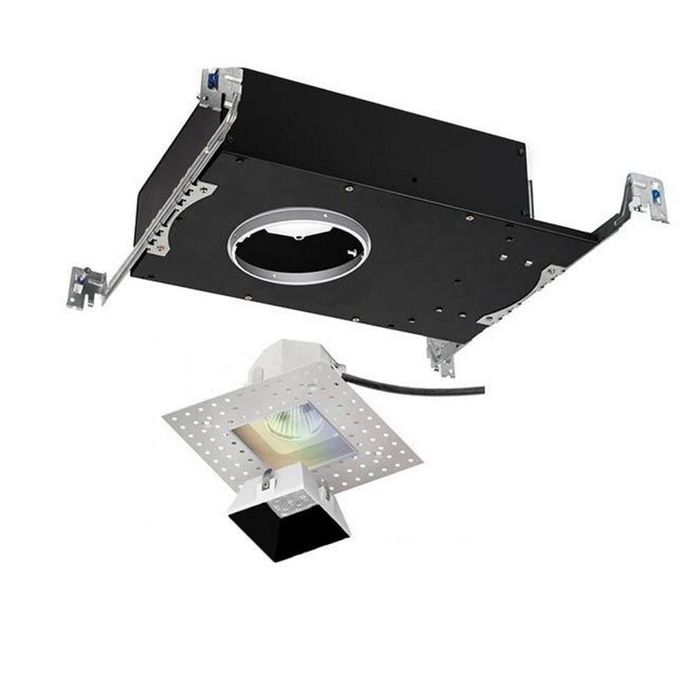 WAC Lighting R3ASDL-NCC24-BK Aether Color Changing LED Square Invisible Trim with Light Engine Narrow Beam, Black