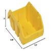QUANTUM STORAGE SYSTEMS QP1285YL QuickPick Heavy Duty Part Organizer Yellow Bins 13" L x 9" W x 5" H 20 Pack view 2