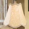 LIN XIAO HAO mayu Retro Table Lamp E27 with Plug in Button Switch Bronze Metal Cloth Lamp Cover Bedroom Bedside Creative Desk Lamp view 4