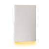 WAC Landscape Lighting, LEDme 120V LED Vertical Scoop Indoor and Outdoor Step and Wall Light Amber 1800K LED in White view 1