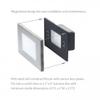 WAC Landscape Lighting, LEDme 120V LED Vertical Scoop Indoor and Outdoor Step and Wall Light Amber 1800K LED in White view 3