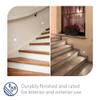 WAC Landscape Lighting, LEDme 120V LED Full Round Indoor and Outdoor Step and Wall Light Amber 1800K LED in White view 3