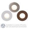 WAC Landscape Lighting, LEDme 120V LED Full Round Indoor and Outdoor Step and Wall Light Amber 1800K LED in White view 4