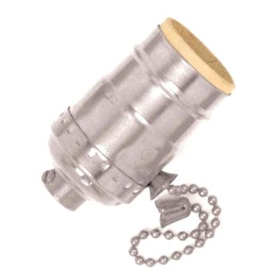 Satco Aluminum On Off Pull Chain Socket - 801099