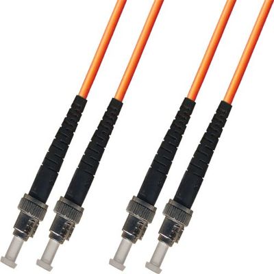 100M Multimode Duplex Fiber Optic Cable (50/125) - ST to ST