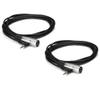 Hosa Technology 2x 5' Right Angle Stereo 3.5mm, 1/8", Mini Male to 3 P view 1
