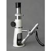 AmScope H2510 Handheld Stand Measuring Microscope, 20x/50x/100x Magnification, 17mm Field of View, Includes Pen Light view 2