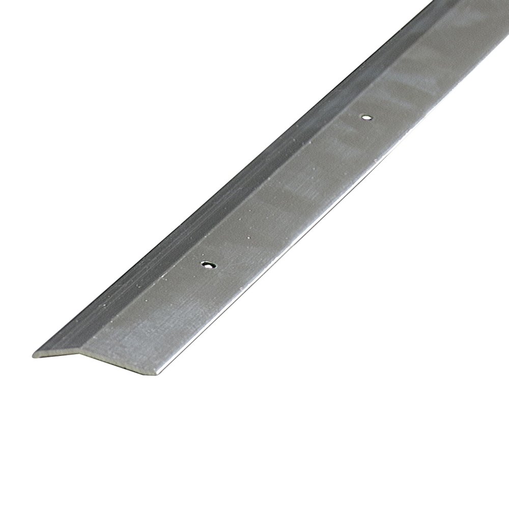 MD Building Aluminum Carpet Trim, Polished Aluminum, 1-3/8in x 96in