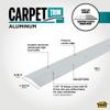 MD Building Aluminum Carpet Trim, Polished Aluminum, 1-3/8in x 96in view 2