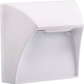 RAB Lighting 5" Square 5W Cool White LED Steplight, White Finish