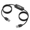 Plugable USB Transfer Cable, Unlimited Use, Transfer Data Between 2 Windows PC's, Compatible with Windows 11, 10, 7, XP, Bravura Easy Computer Sync Software Included view 1