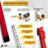AdirPro 16-Foot Fiberglass Grade Rod 8ths, 4-Section Telescoping Rectangular Leveling Rod Non Glare and Corrosion Resistant Heavy Duty Carrying Case Included view 2