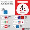 Skross World to Europe Country Travel Adaptor, White view 3