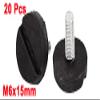 uxcell Adjustable Screw on Furniture Glide Leveling Feet Foot M6x15mm 20Pcs view 2