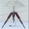 NAUTICAL VINTAGE STYLE TRIPOD FLOOR LAMP ADJUSTABLE WOODEN TRIPOD LAMP STAND view 1