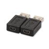 ELECTOP 2 Pack USB 2.0 A Male to USB B Mini 5 Pin Female Adapter Converter view 4