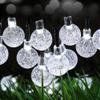 YiCoo Solar String Lights, Solar Powered Bubble Ball Lights 6.5 Meter 30 LED Solar Ball Lanterns Outdoor Garden Lighting Solar Fairy String Lights for House,Yard,Pathway (White) view 1
