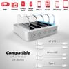 4 Port Charger Station - Fast Charging Dock for Multiple Devices Apple - Multi Device USB Charging Station - Compatible with Apple iPad, iPhone, Android, and Tablet - Charging Rack view 2