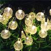 YiCoo Solar String Lights, Solar Powered Bubble Ball Lights 6.5 Meter 30 LED Solar Ball Lanterns Outdoor Garden Lighting Solar Fairy String Lights for House,Yard,Pathway (Warm White) view 4