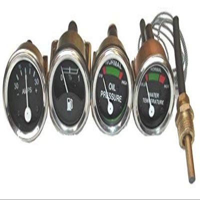 Massey Ferguson Gauge Set- Oil Pr(Male), Temp, Fuel, Ammeter MF 35,50,65,135,150