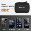MP3 Player Case for HIFI WALKER H2/ H2 Touch/ G7/ G7 Mini and Other Music Players, 4.5inch Portable Hard EVA Case, Protective Travel Case for MP3 & MP4 Players, USB Cable, Earphones, Memory Cards view 3