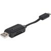 MANHATTAN USB-C/A Combo Multi-Card Reader/Writer (102018) view 1