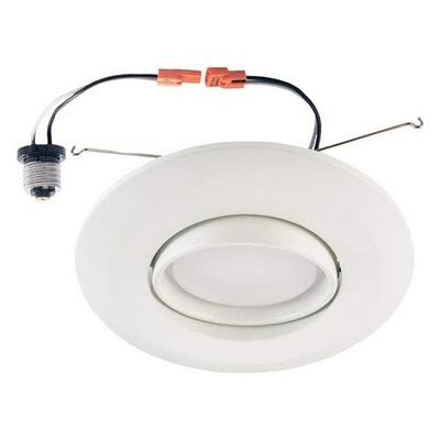Morris 72625 LED Gimbal Recessed Lighting Retrofit Kit, 5-inch and6-inch , 15W, 120V, 1040 lm, 91 CRI, 5000K