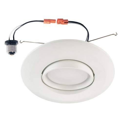 Morris 72625 LED Gimbal Recessed Lighting Retrofit Kit, 5-inch and6-inch , 15W, 120V, 1040 lm, 91 CRI, 5000K