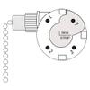 ZE-268S1 ZH 3 Speed 4 Wire Pull Chain Ceiling Fan Replacement Switch Repair Kit 3 Way 4 Position Rotary Motor Controller 3A 250VAC 6A 125VAC for Ceiling Fans, Floor Fans, Appliances - Bronze Finish view 4