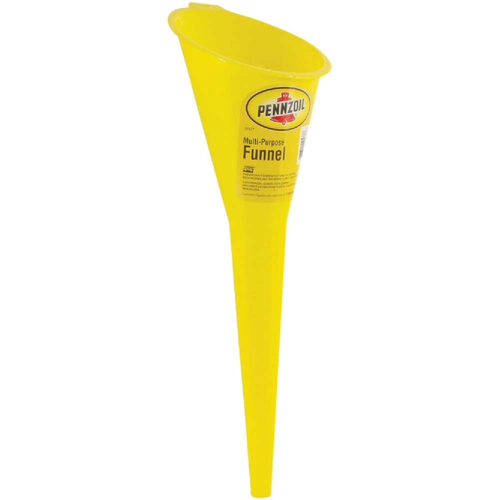 PENNZOIL 31177 Funnel Yellow 15.3" H Polypropylene Yellow