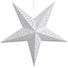 White Serenity Paper Star Lantern with 12 Foot Power Cord Included view 3
