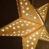 White Serenity Paper Star Lantern with 12 Foot Power Cord Included view 4