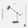 Adesso LED Desk Lamp, Brushed Steel, Wireless Charging, 22.25 view 2