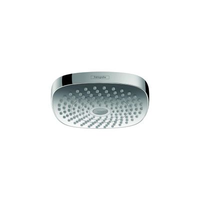 hansgrohe Croma Select E 7-inch Showerhead Low Flow Modern 2-Spray Rain, IntenseRain Water Saving with QuickClean in Chrome, 04387000