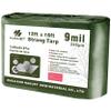 Hanjet Multi Purpose Tarp 12' x 16' 9-mil Thick Waterproof Camping Tents Tarps Poly Tarpaulin Green view 1