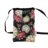 Tainada Small Crossbody Phone Shoulder Bag Zip Pouch (Clock & Rose Black) view 1