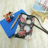 Tainada Small Crossbody Phone Shoulder Bag Zip Pouch (Clock & Rose Black) view 2