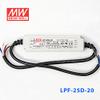 Meanwell LPF-25D-20 Power Supply - 25W 1.25A - Dimmable view 3