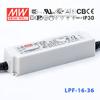 Meanwell LPF-16-36 Power Supply - 16W 36V 0.45A - PFC - IP30 view 1