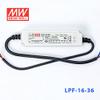 Meanwell LPF-16-36 Power Supply - 16W 36V 0.45A - PFC - IP30 view 3