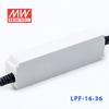 Meanwell LPF-16-36 Power Supply - 16W 36V 0.45A - PFC - IP30 view 4