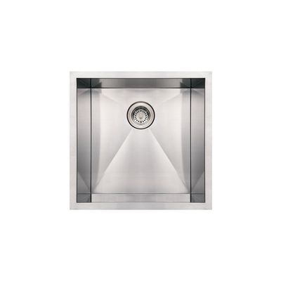 Whitehaus WHNCM1920-BSS Noah'S Collection 19-Inch Commercial Single Bowl Undermount Sink, Brushed Stainless Steel